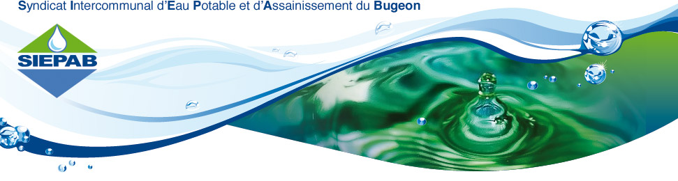 bandeau SYNDICAT INTERCOMMUNAL D’EAU POTABLE ET D’ASSAINISSEMENT DU BUGEON